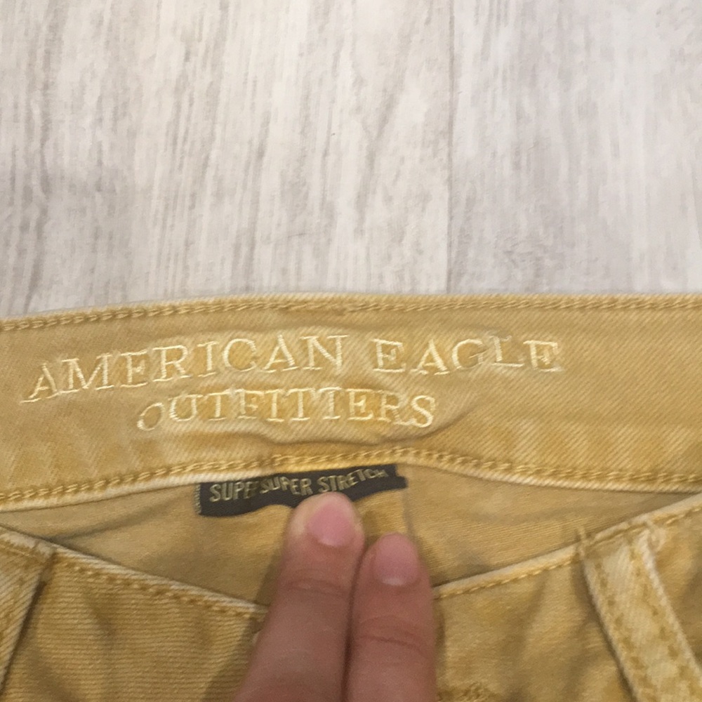 American Eagle Mustard Jegging Crop - Picture 3 of 10